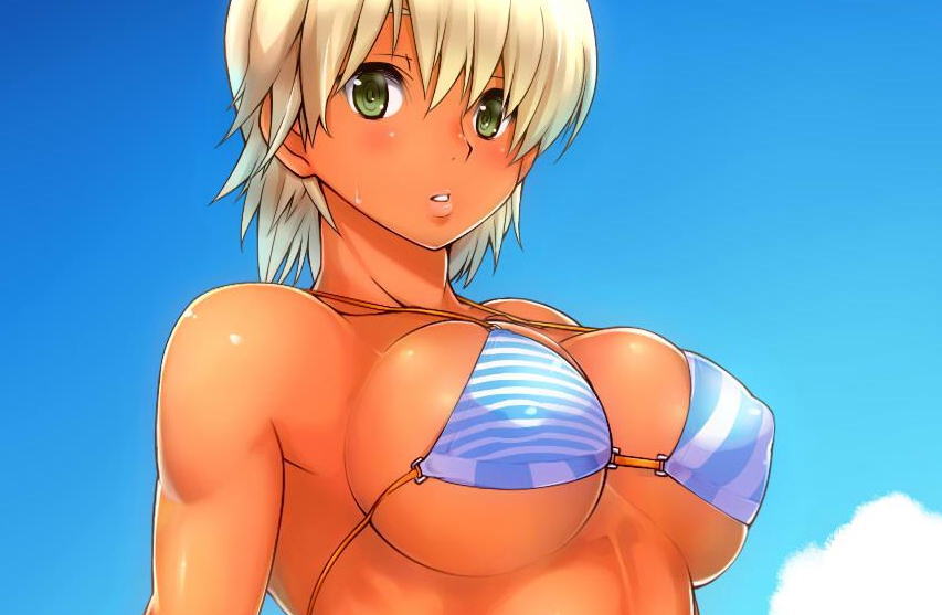 【二次・筋肉娘】 筋肉質な女の子のセクシー萌え画像 【ムキムキ・マッチョ】... マッスルマッスル
