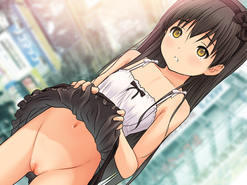 たくし上げ ノーパン 二次元 エロ画像
