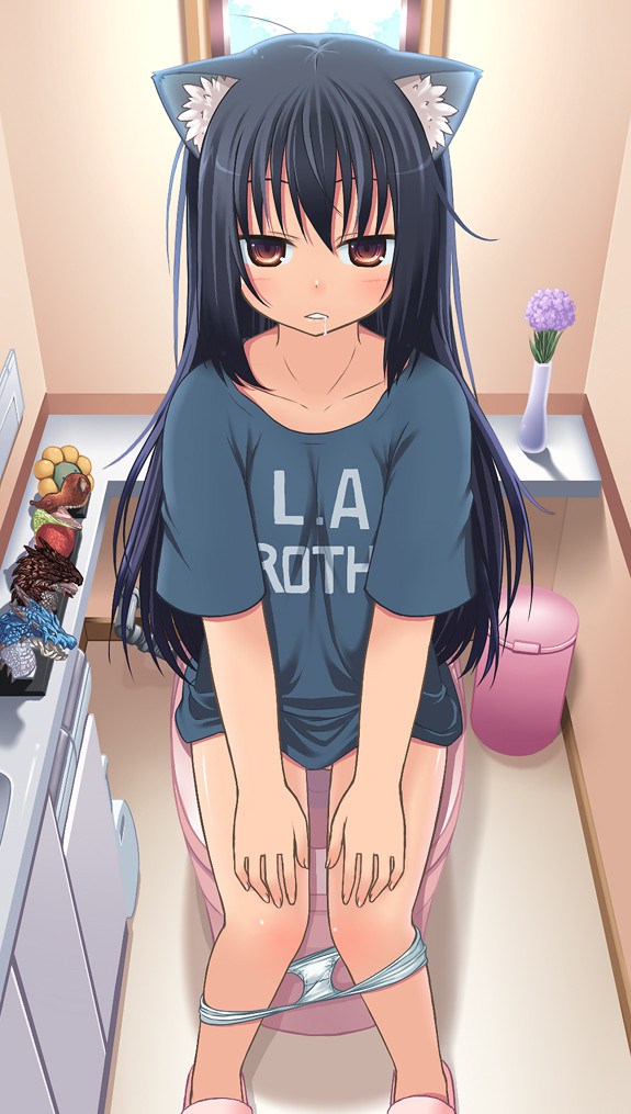 洋式トイレ オシッコ ウンチ 二次元 エロ画像【10】