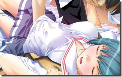 服の中に手を入れおっぱいを触る二次元着衣乳揉みエロ画像 ①
