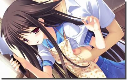 服の中に手を入れおっぱいを触る二次元着衣乳揉みエロ画像 ②