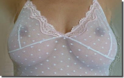 乳首や股間をシースルーする透け過ぎ下着のエロ画像 ②