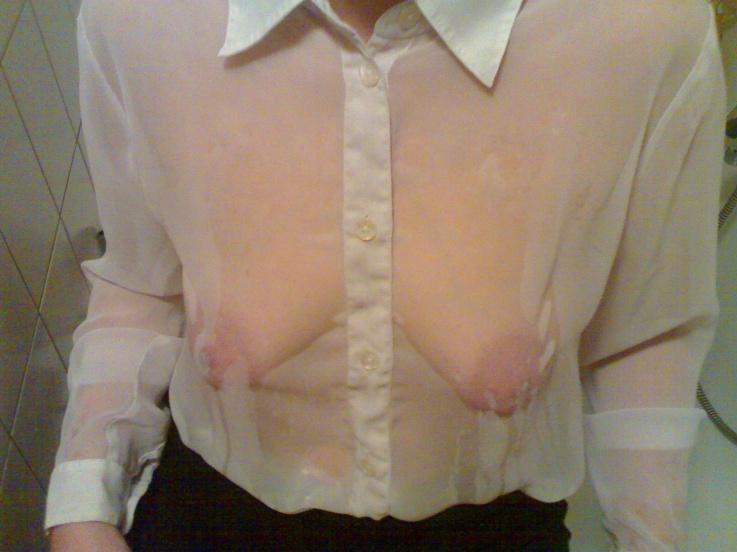 ノーブラ 濡れ透け おっぱい 着衣 乳首 エロ画像【35】
