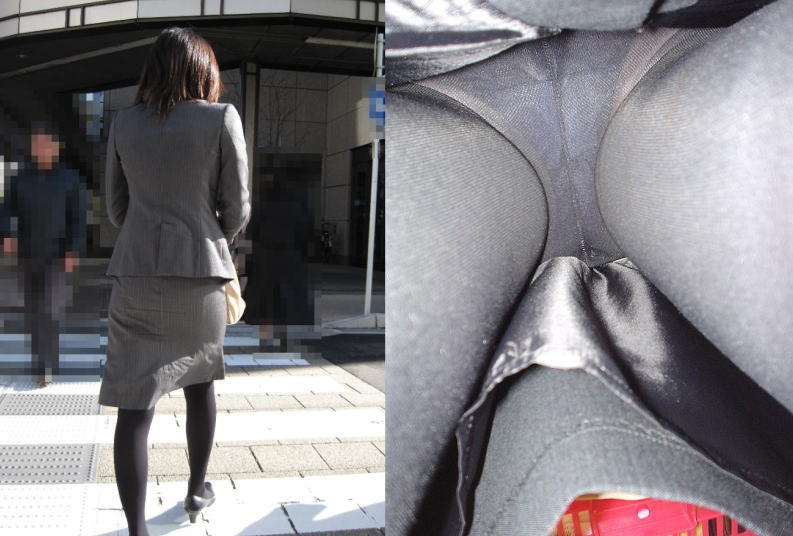 姿だけでもエロいOL達の逆さ撮りパンチラ画像(20枚)
