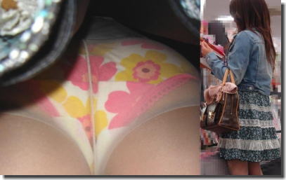 もう春なので花柄パンツでお花見ができるエロ画像 ④