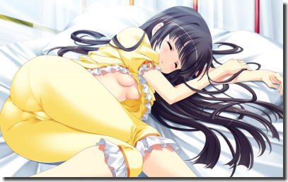 風邪ひいた女の子とパジャマで寝てる女の子の二次元エロ画像 ④