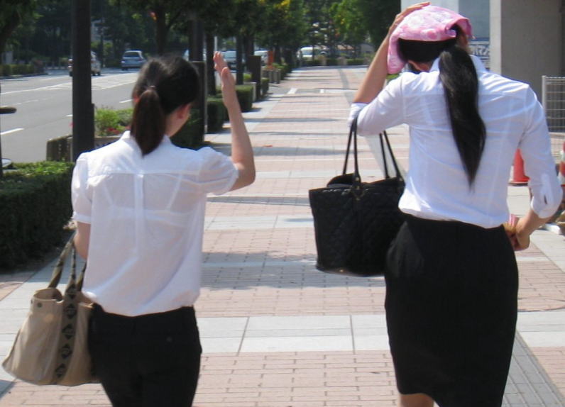 透けブラ OL 社会人 ブラジャー エロ画像