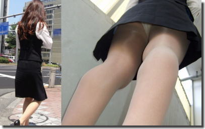 OLのパンツ逆さ撮り！働く女性をローアングルで見たエロ画像 ②