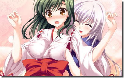 背後から突然おっぱい揉まれてビックリ！な二次元エロ画像 ②