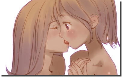 ディープキス・フレンチキス！濃厚な二次元レズキスエロ画像 ③