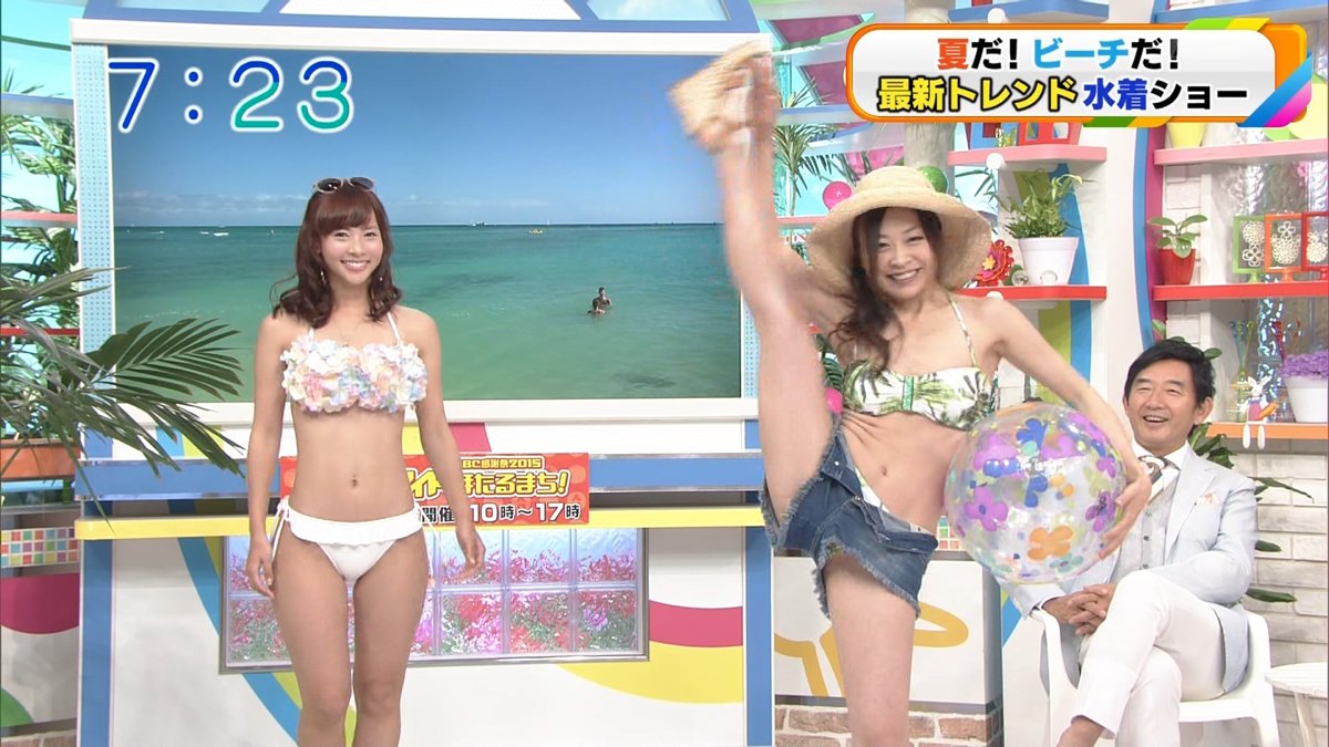 関西ローカル番組の最新水着特集で美女達のお○ぱい祭りwwwww