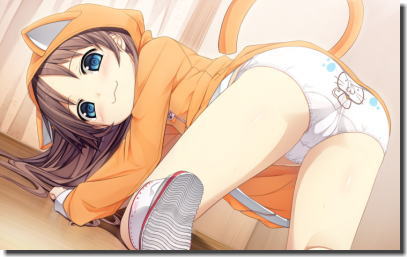 フルバックパンティ限定！お尻とパンツの二次元エロ画像 ①