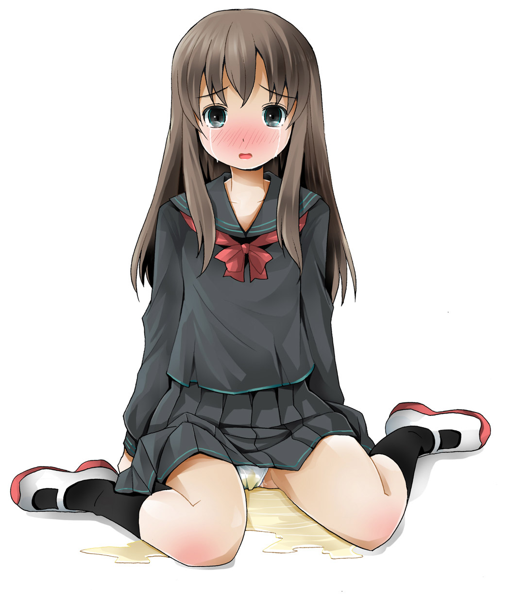 トイレ 間に合わない おしっこ お漏らし 二次元 エロ画像【3】
