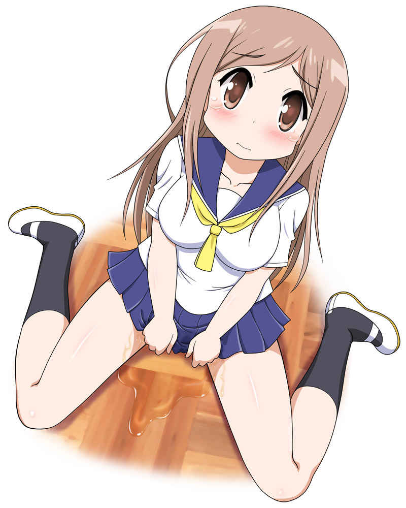 トイレ 間に合わない おしっこ お漏らし 二次元 エロ画像【6】