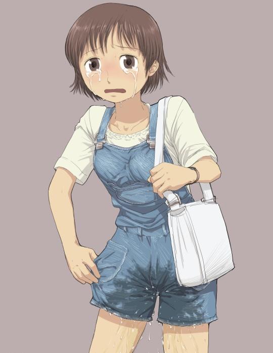 トイレ 間に合わない おしっこ お漏らし 二次元 エロ画像【13】