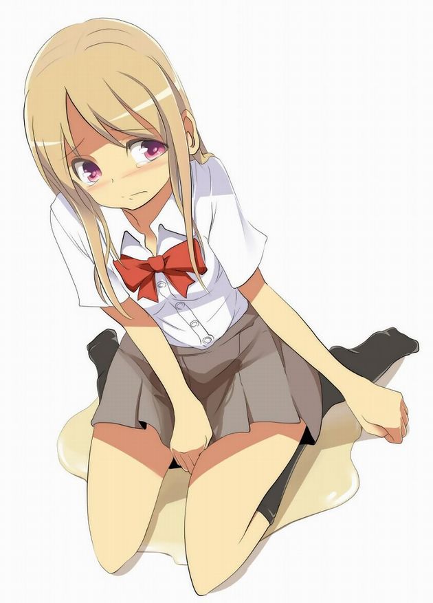 トイレ 間に合わない おしっこ お漏らし 二次元 エロ画像【19】