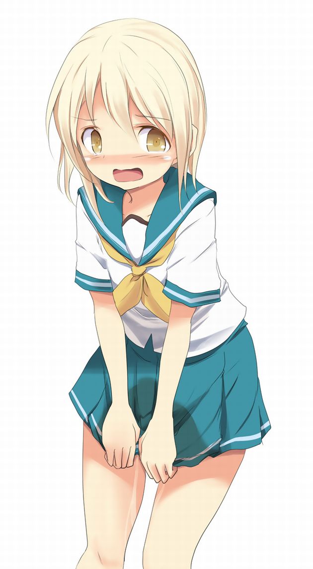 トイレ 間に合わない おしっこ お漏らし 二次元 エロ画像【21】