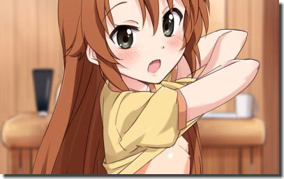 貧乳・微乳が恥ずかしがってる二次元ペチャパイエロ画像 ③