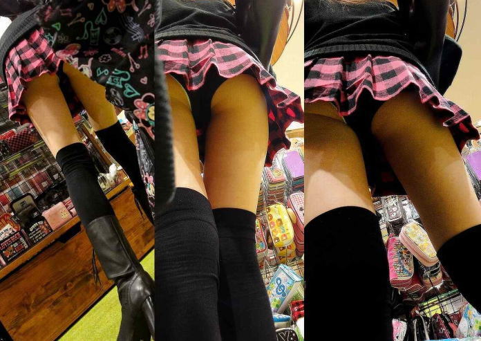 ミニスカ素人を追いかけて撮影したパンチラ画像(20枚)