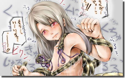 結構ハードに乳首責めされている女の子の二次元エロ画像 ①