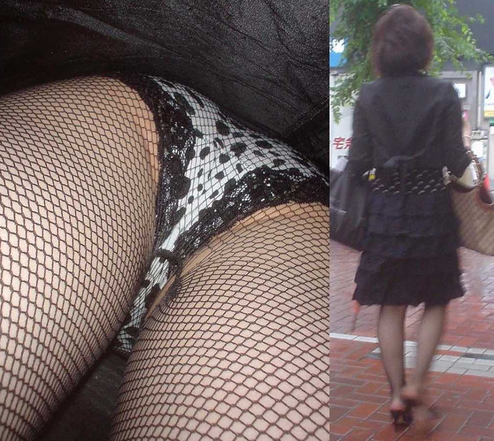 網タイツ パンツ パンチラ 逆さ撮り エロ画像【32】