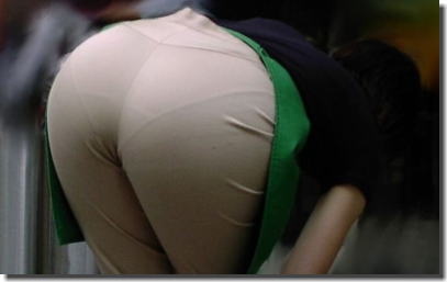 透けパン画像で特にパンティーラインくっきりな尻を厳選 ③