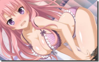 お着替えを見られて恥ずかしがる女の子の二次元エロ画像 ①