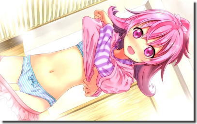 上着を脱いでるお着替えシーン限定の二次元脱衣エロ画像 ③