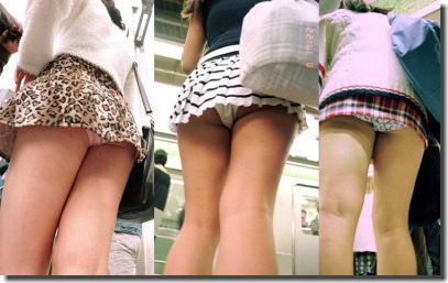 逆さ撮りパンチラ！ローアングルイズベストなパンツ画像 ④