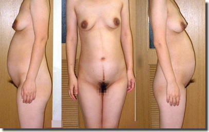 妊娠中のお腹や黒乳首がエロい素人妊婦のヌード画像を下さい ④