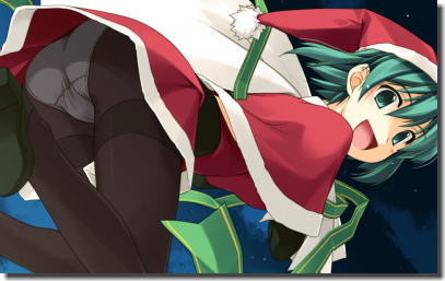 可愛いパンチラ・パンモロサンタちゃんの二次元エロ画像 ①