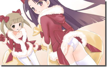 可愛いパンチラ・パンモロサンタちゃんの二次元エロ画像 ②
