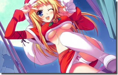 可愛いパンチラ・パンモロサンタちゃんの二次元エロ画像 ③