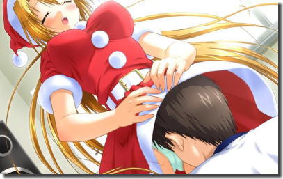 可愛いパンチラ・パンモロサンタちゃんの二次元エロ画像 ④