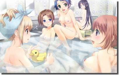 お風呂でアヒルさんのオモチャを浮かべてる二次元エロ画像 ③