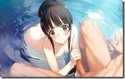 お風呂場で手コキ・足コキ・腋コキしてる二次元エロ画像 ④