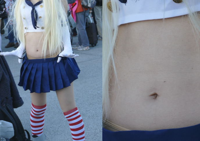 【c89】島風のコスプレをしたレイヤーのお腹や太ももを高画質で撮影し続けた動画をご覧くださいｗｗｗｗｗ