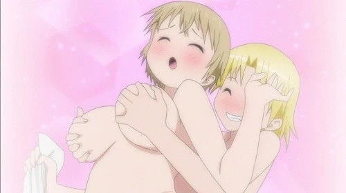 アニメの女同士の温泉で乳揉み合うシーンｗｗｗｗｗ