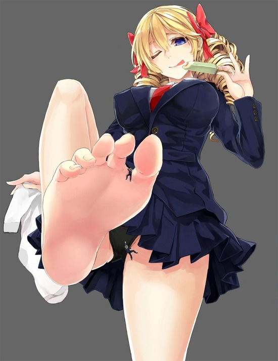 裸足 足裏 足フェチ 二次元 エロ画像【18】