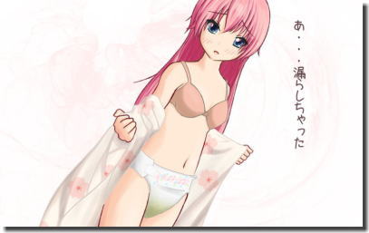 おむつ穿いておしっこやうんちをお漏らしする二次元エロ画像 ①