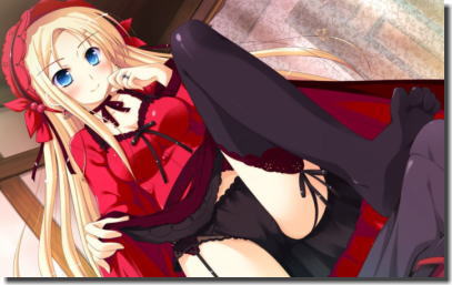 黒いパンツとガーターベルトの超セクシーな二次元エロ画像 ③