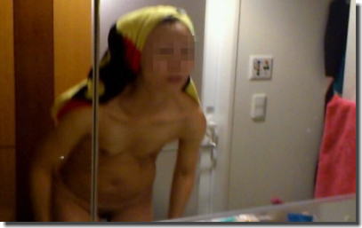 風呂上がりに髪を拭いたり頭に巻くタオルドライのエロ画像 ②