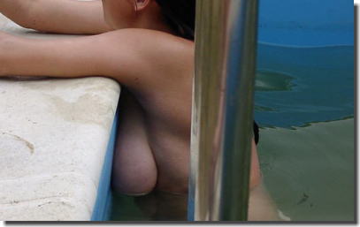 外国人の巨乳横乳！おっぱいサイドビューのエロ画像 ④
