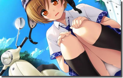 白色パンツを穿いている純白女子校生の二次元エロ画像 ①