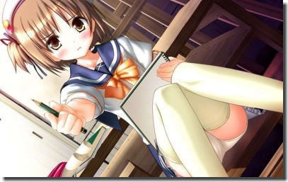 白色パンツを穿いている純白女子校生の二次元エロ画像 ③