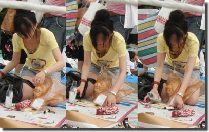 襟元がガバガバで胸元がパックリな胸チラ画像集 ④