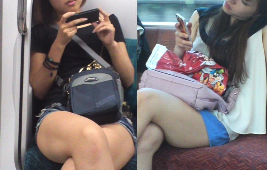 電車でスマホに夢中な女の子のふともも見るの楽しすぎｗｗｗｗｗｗｗｗ