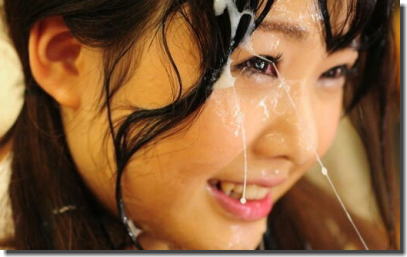 美女の面に精子をぶっかけた顔射美人のエロ画像 ①
