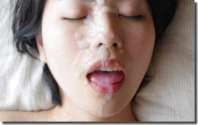 女性の顔を精子で汚した顔射ぶっかけエロ画像 ②