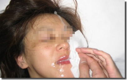 女性の顔を精子で汚した顔射ぶっかけエロ画像 ④